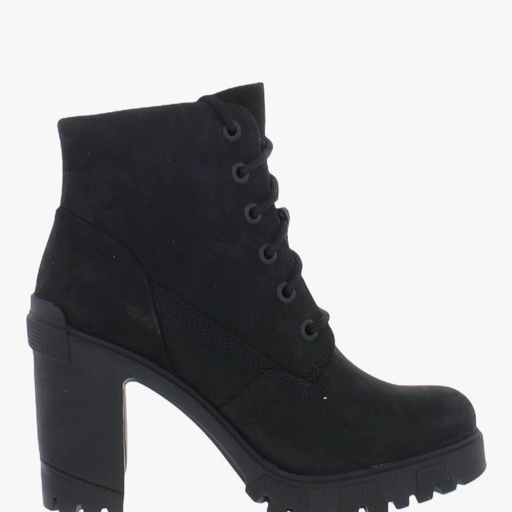 NEW Timberland Women's Lace Up Black Boots Size 7.5 - Picture 2 of 7